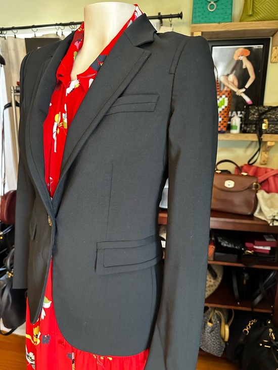 Gucci Black Wool Blazer | Gold Crest Buttons | Made in Italy | IT 38 - Picture 9 of 12